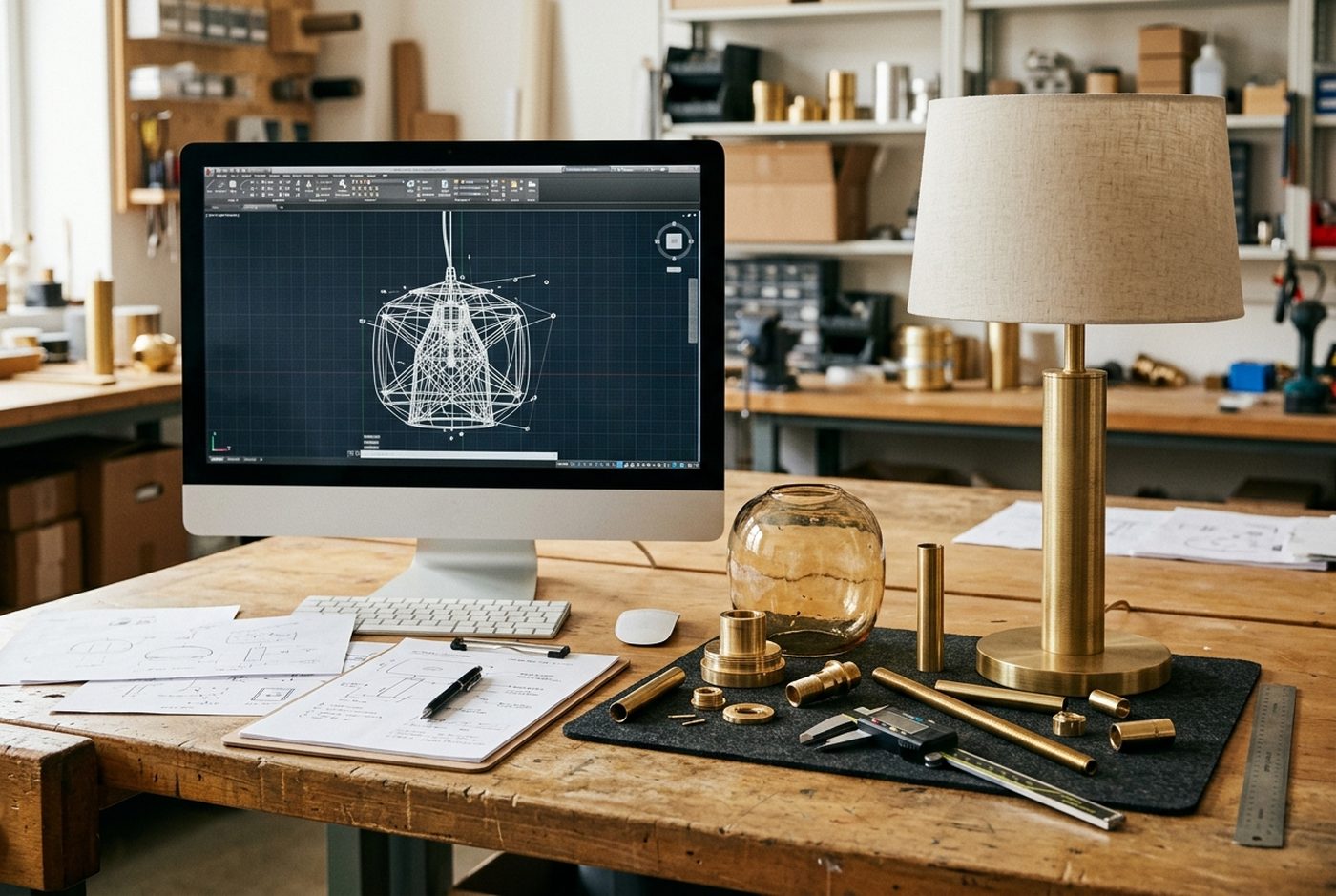 Custom lighting product development and CAD sourcing in India
